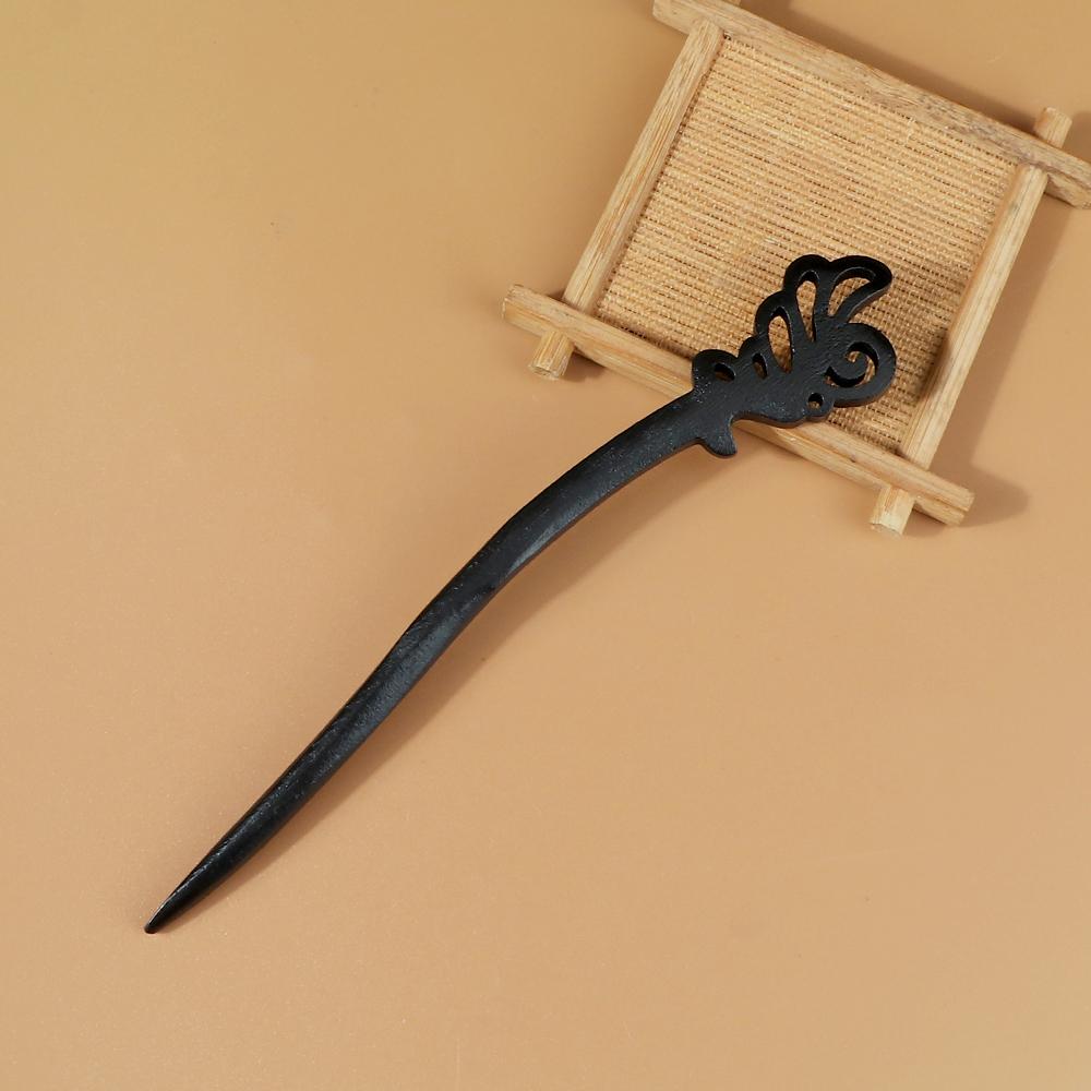 

Винтажные палочки для волос в китайском стиле, классические деревянные черные заколки для волос для женщин, девушек, этнические DIY головные уборы, шпильки, аксессуары для волос Hair Sticks