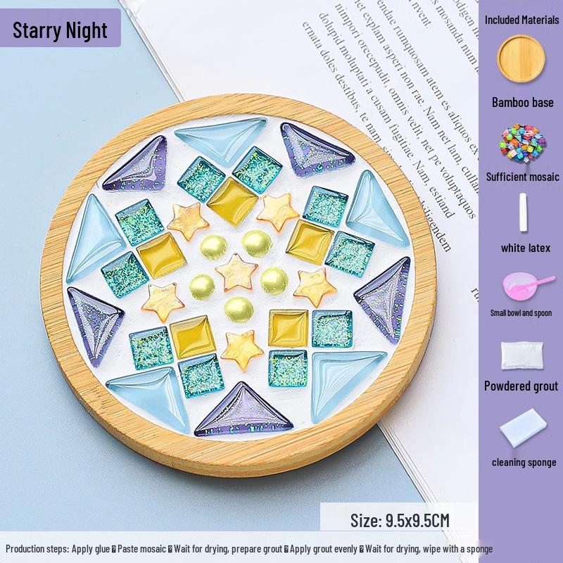 DIY Mosaic Coaster Kit for Kids: Creative Father's Day Craft