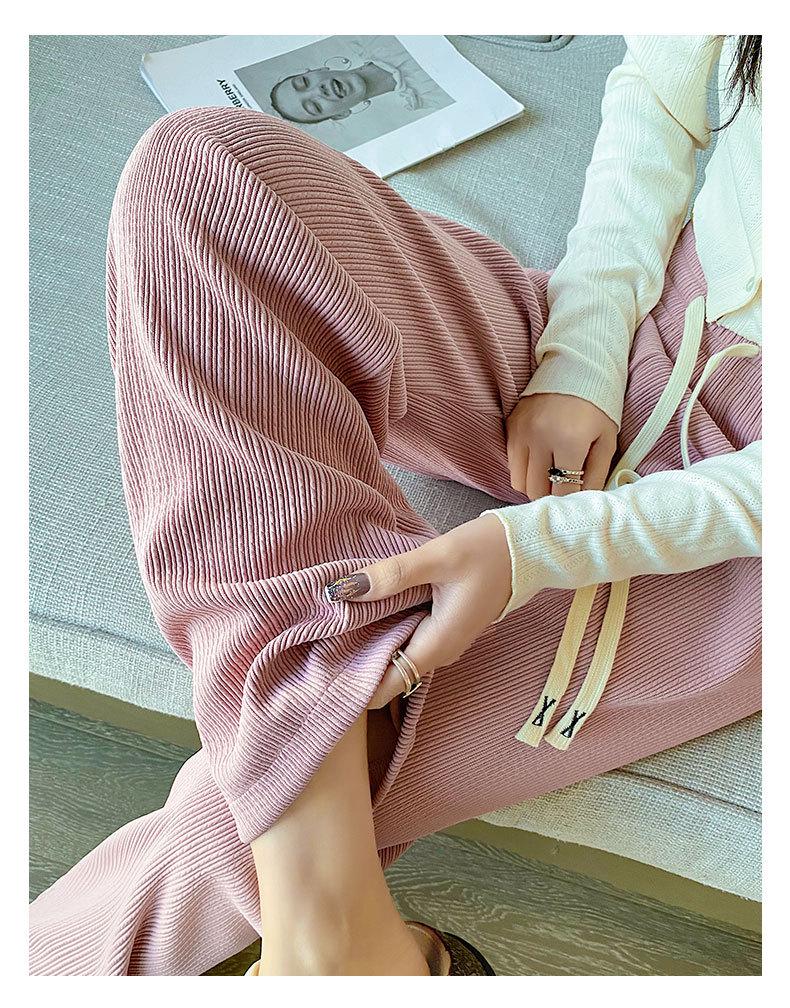 Pantaloni largi cu dungi Meteor pentru femei, casual, pentru primăvară și vară