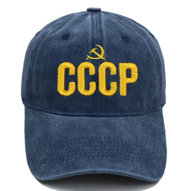 " Cccp Ussr Russian Hot Sale Style Baseball Cap Unisex Black Red Cotton Snapback Cap With Embroidery High Quality Garros Dad Hat