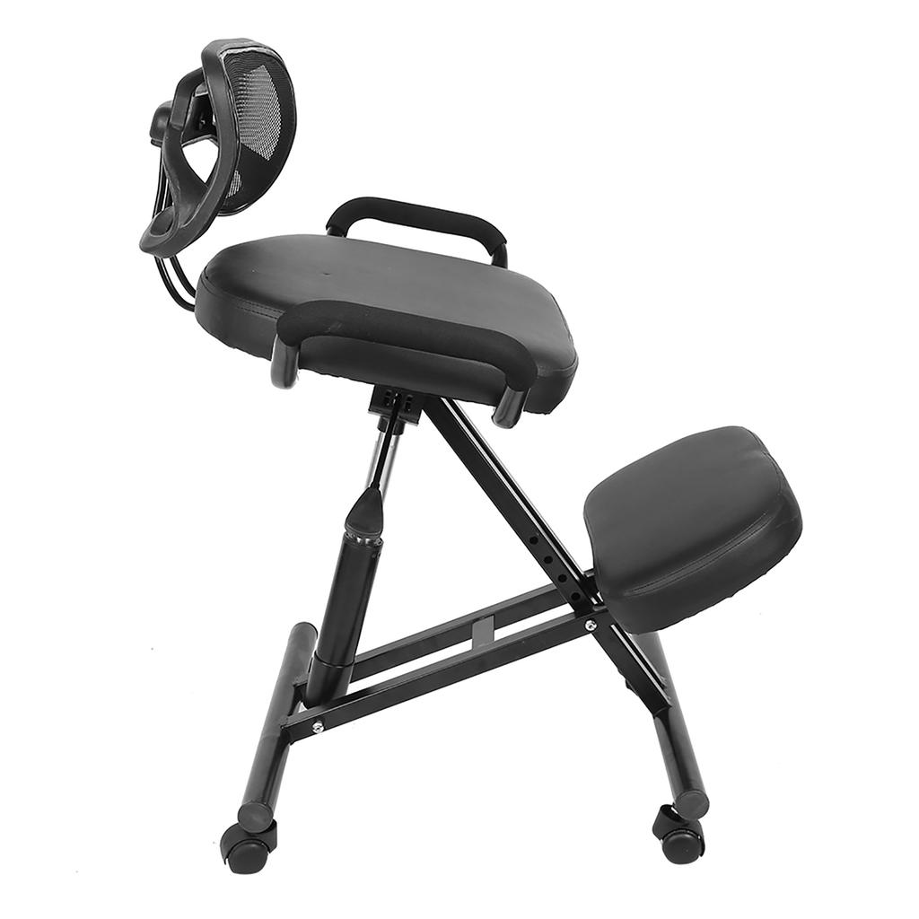 Ergonomic Kneeling Chair Adjustable Posture Knee Stool with Back Support