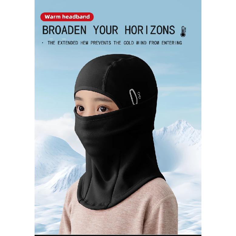 Children's Ski Warm Headgear Outdoor Windproof Cold-proof Cycling Mask Helmet Lining Balaclava Hat Men and Women