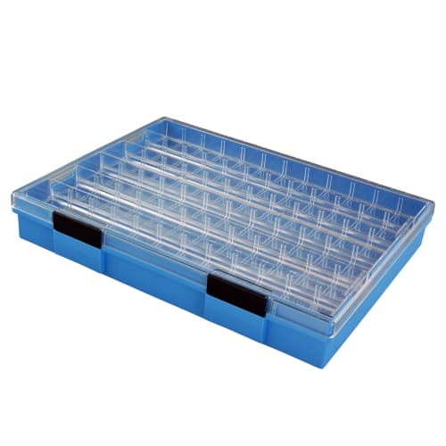 

HOZAN Parts Case, 90/180 Opening, Two-Stage Lid, Maximum 144 Compartments, Curved Inner Box, B-50-GG