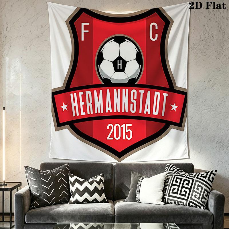FC Hermannstadt Wall Hanging Printed Fabric Blanket Decorative Tapestries for Bedroom Living Room Home Decor