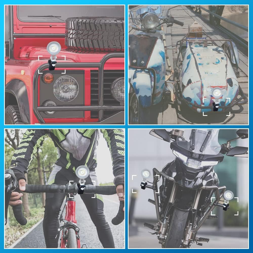 X-STYLE Work Light, Aluminum Bracket, Diameter 0.7 - 1.2 inches (17 - 31 mm),