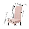 Solid Jacquard ChairCover Stretch DiningRoom Office Banquet Housse Chair Cover