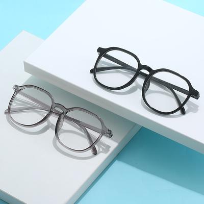 Myopia Glasses Frame, Flat Glasses, Plain Makeup, Ultra-Light, Radiation-Resistant And Blue-Proof Glasses, Square Round Glasses Frame.