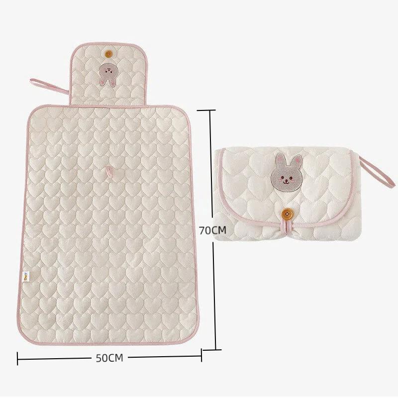 Faltbarer Baby-Wickelunterlage Wasserdicht Geboren Windelwechselmatte Reise-Wickelauflage Bettwäsche-Pads Atmungsaktiv