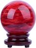 Natural Red Crystal Ball, Red Crystal Ball, for Career Luck, Relationships, Financial Luck, Popularity, Love Luck, Entrance, Office, Feng Shui, Healin