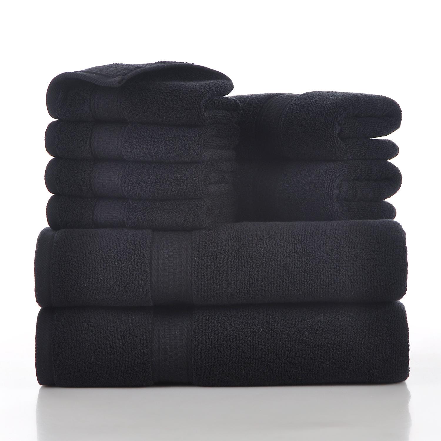 

Style, plain cotton towel, eight-piece set of household towels, soft and absorbent. 140x70cm*2,70x40cm*2,34x34cm*4