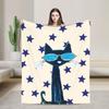 Petes Cartoon Cats Blanket Coral Fleece Plush  Warm Throw Blankets for Car Sofa Couch Bedspread