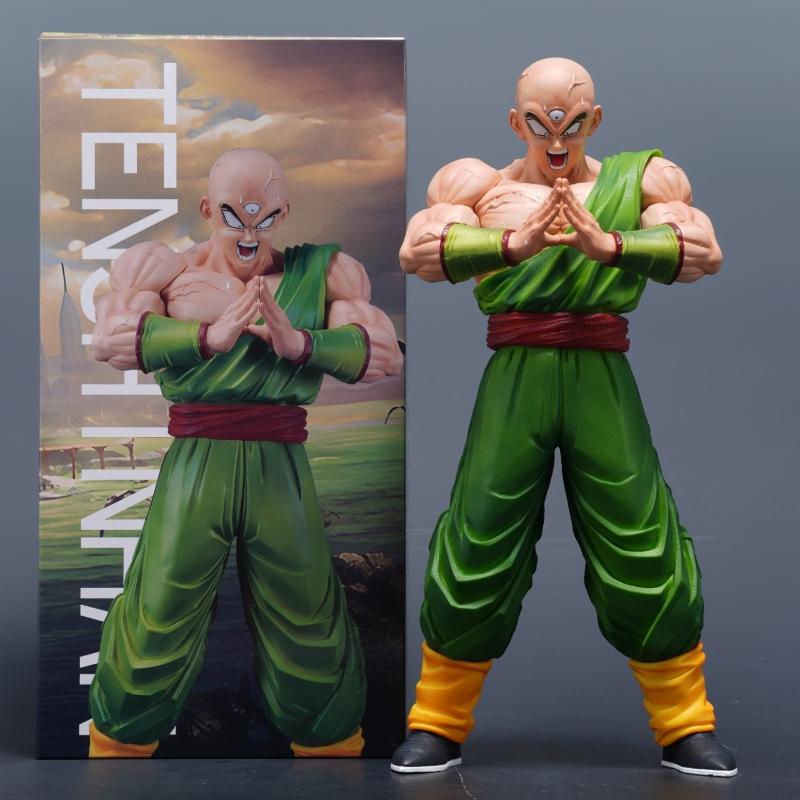 30cm/11.81in Anime Dragon Ball Figure Tien Shinhan Action Figures Pvc Statue Desktop Ornamen Collection Model Toys Gifts