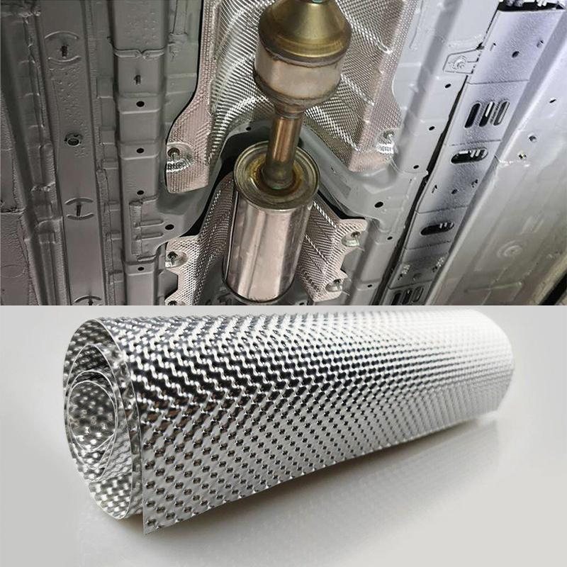 Heat Shield Welding Sheet Stainless Mat For Turbo Downpipe Manifold Engine Insulation Board Motorcycle Exhaust Pipe Chargers