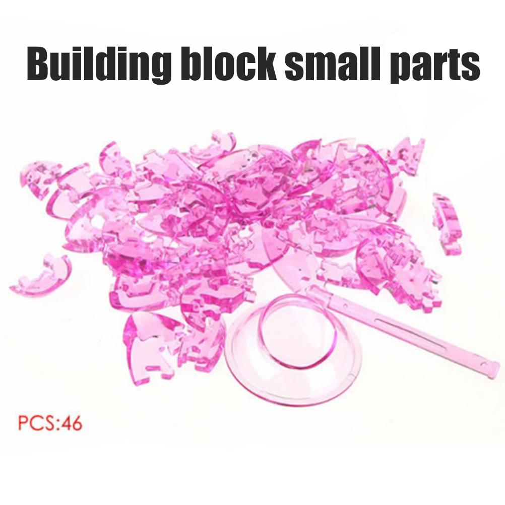 3D heart shaped crystal puzzle educational toy