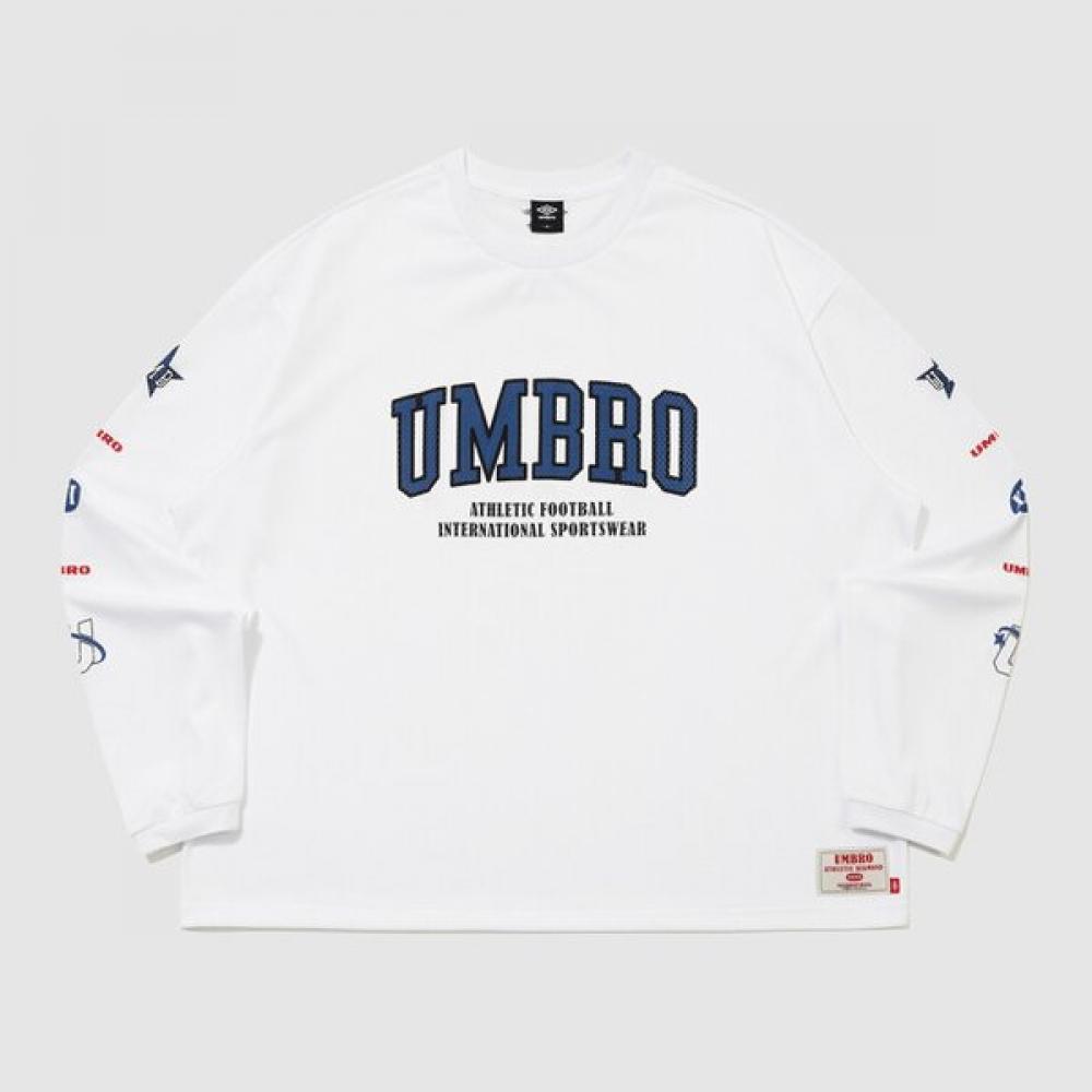 Umbro Men ChanT Mesh Graphic Logo Long Sleeve T shirT Ur321crl71