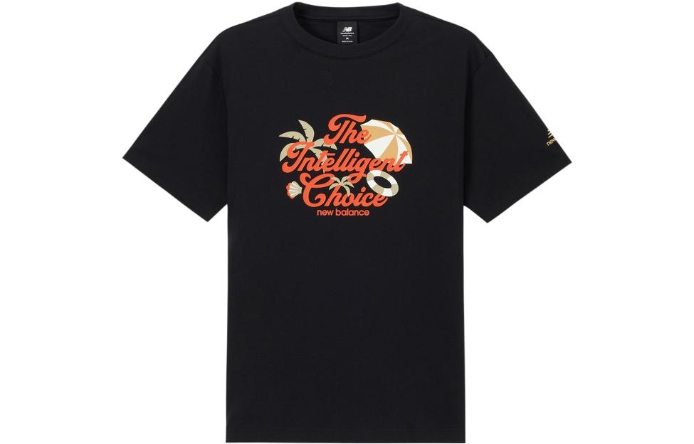 New Balance Drop Shoulder Sleeve T Shirt Men s Black AMT32366-BK M