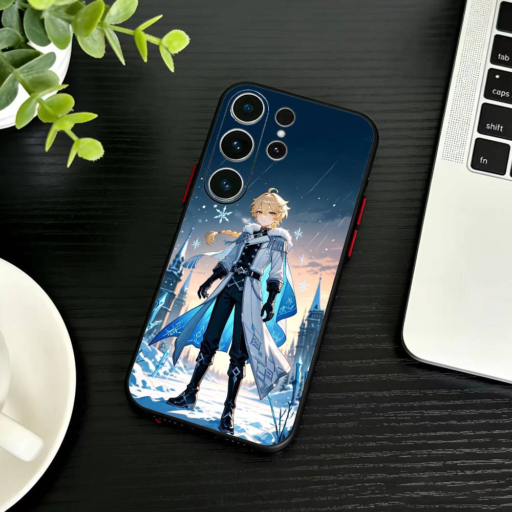 K-Kazuha Genshin K-Kaedehara Phone Case For Samsung S26,S25,S24,S23,S22,S21,S20,Plus,Fe,Lite,Others Black Cover