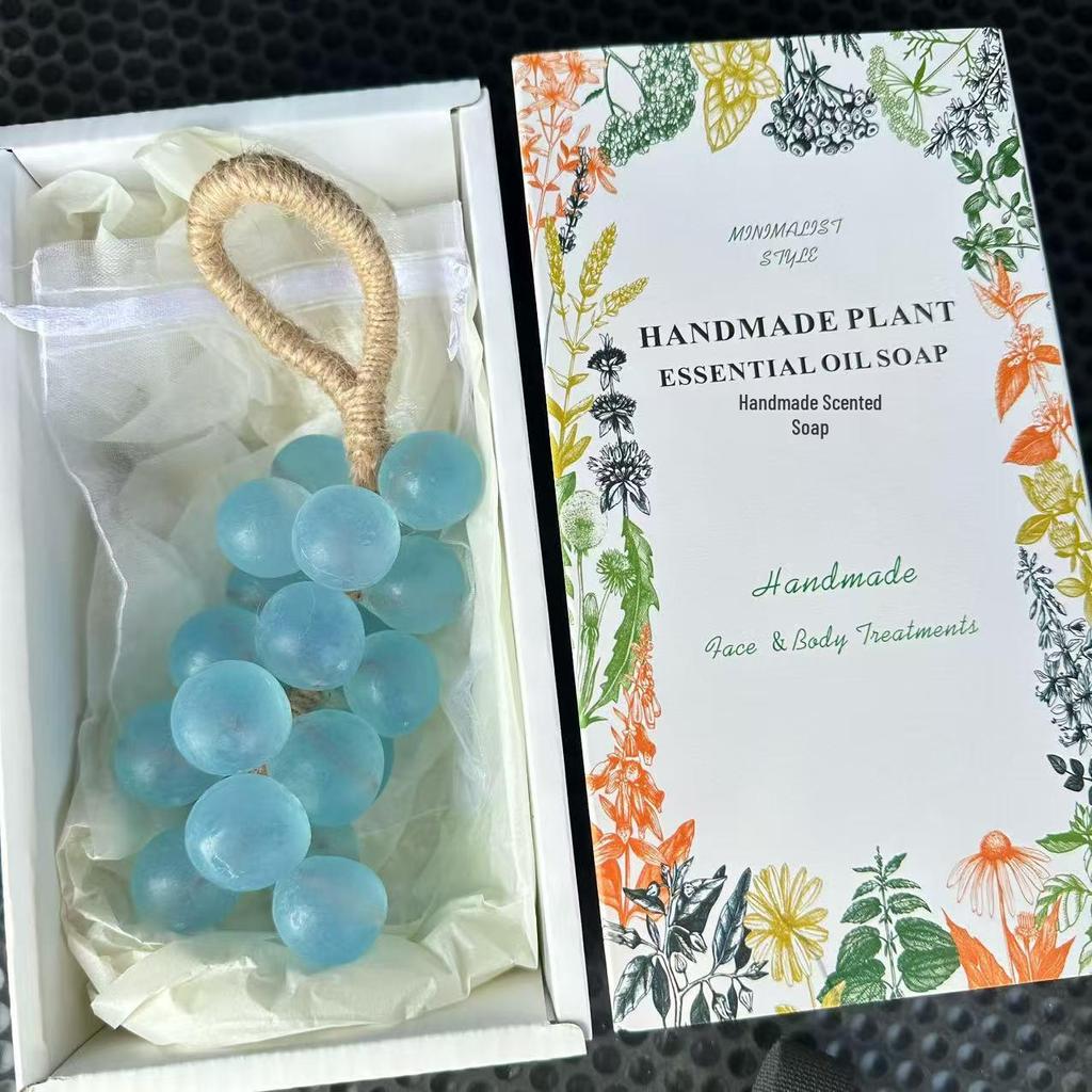 Crystal Grape Soap Cluster - Fun Birthday Gift and Decorative Bathroom Souvenir