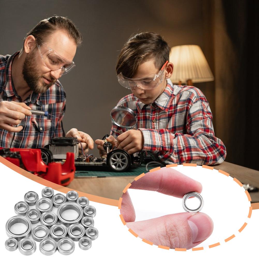 22pcs Wheel Hub Axle Sealed Bearing Kit RC Car Upgrades Parts Accessories for TRX4-M Bronco Defender 1/18 RC Crawler Car