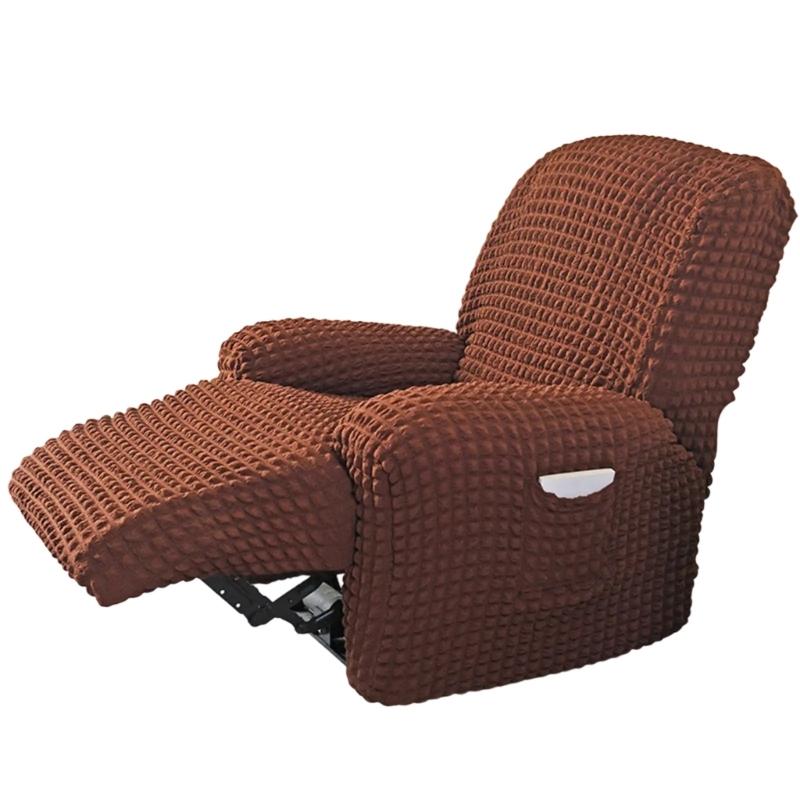 Elegant Elastic Bubble Grid Tub Single Armchair Cover with Armrests, Soft and Comfortable Single Seats Sofa Cover for Relaxation
