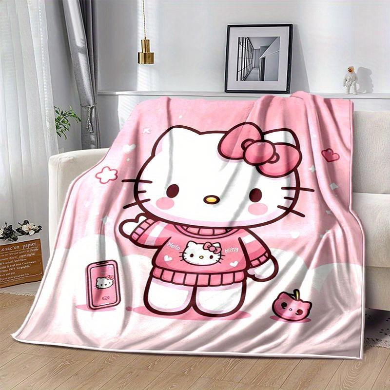 1pc. Cute Hello Kitty Pink Blanket - Perfect for Home, Office, Outdoor Use & Gift Ideaz0411247