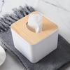 Paper Towel Dispenser Wood Tissue Box Cover Holder Countertops Bathroom Toilet Tissue Box Home Kitchen Paper Extraction