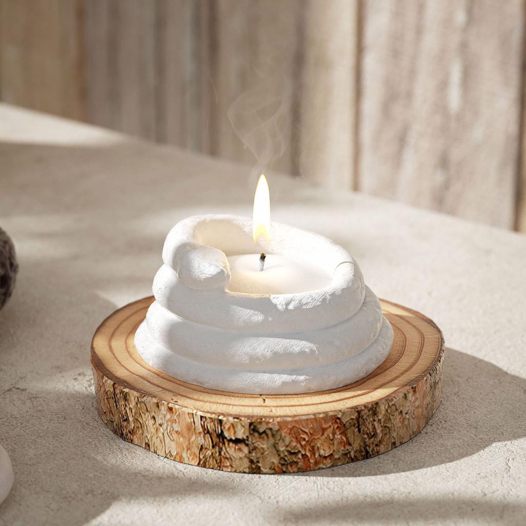 Silicone Decorative Tins Mould Storage Box Molds Silicone Texture Suitable for Crafting Distinctive Candle Holder