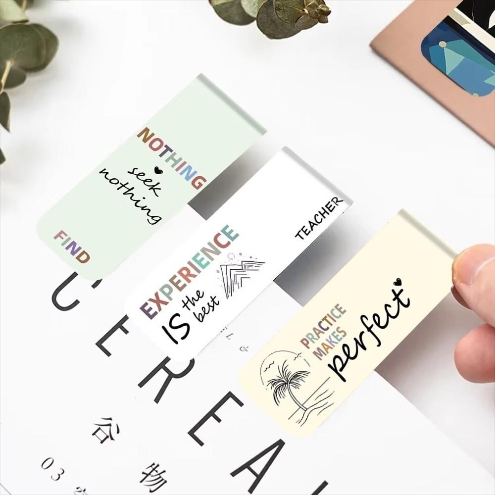 5 Pcs/Set Flower Pattern Annotated Bookmarks  for Reading, Annotation, and Gift