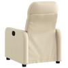 Vidaxl Electric Recliner, Cream, Fabric Upholstered