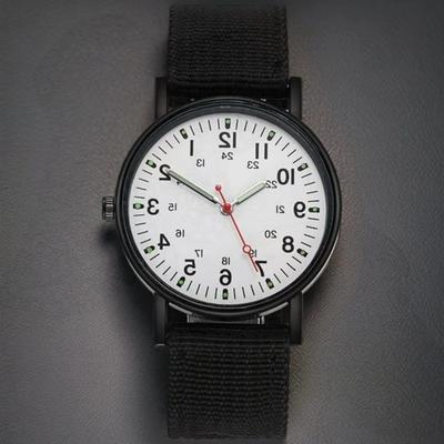 Luminous Wristwatch Analog NATO Band Unisex Student