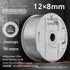 Zhuo Ji 8mm High-Pressure Transparent PU Air Hose for Air Compressors (Sizes: 4/6/10/12/14/16)