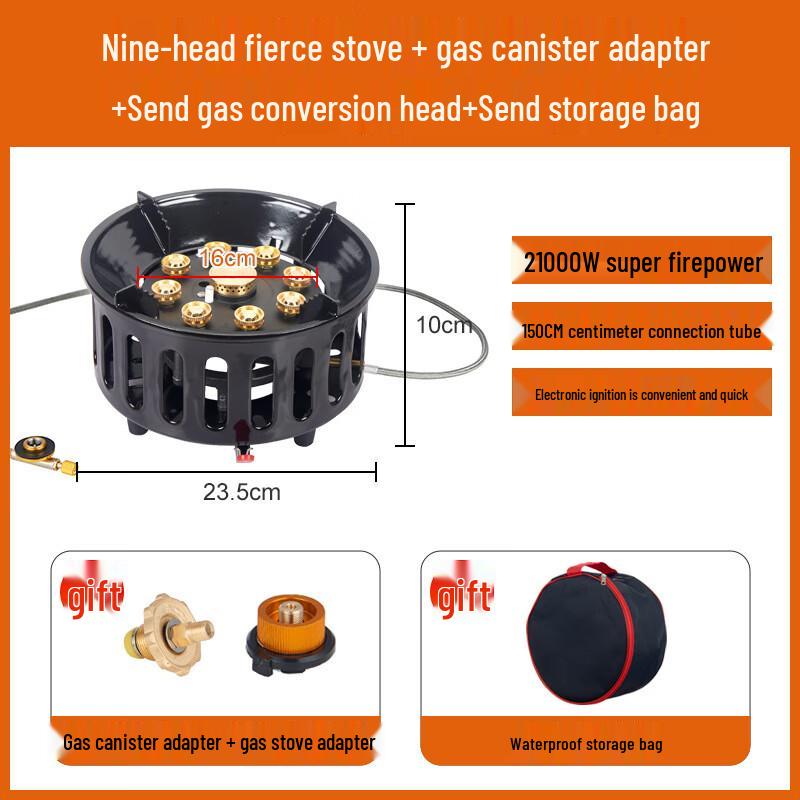 Zhi Shi Nine-Head Portable Gas Stove
