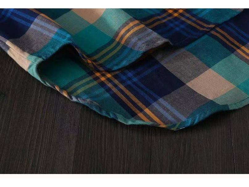 2024 Spring/Autumn Women's Korean Style Plaid Loose Mid-Length Plus Size Long Sleeve Shirt Jacket