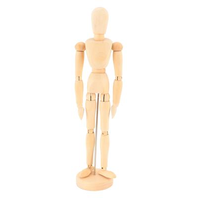 12 Zoll Menschliche Figur Modell Flexibler Körper Gelenkige Schaufensterpuppe Holz Skizzieren Kunstmodell zum Zeichnen und zur Heimdekoration