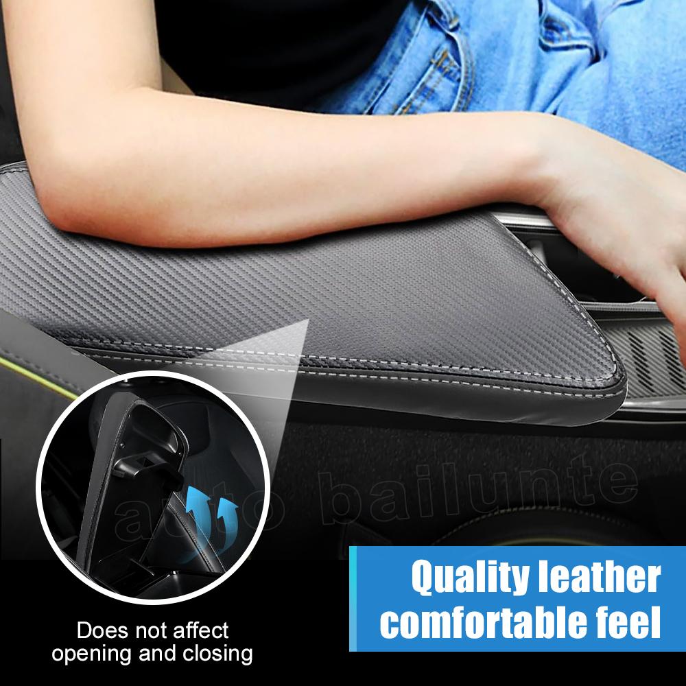 Car Armrest Cover Center Console Leather Pad Fit for Kia EV6 2022 2023 Central Console Armrest Box Protector Interior