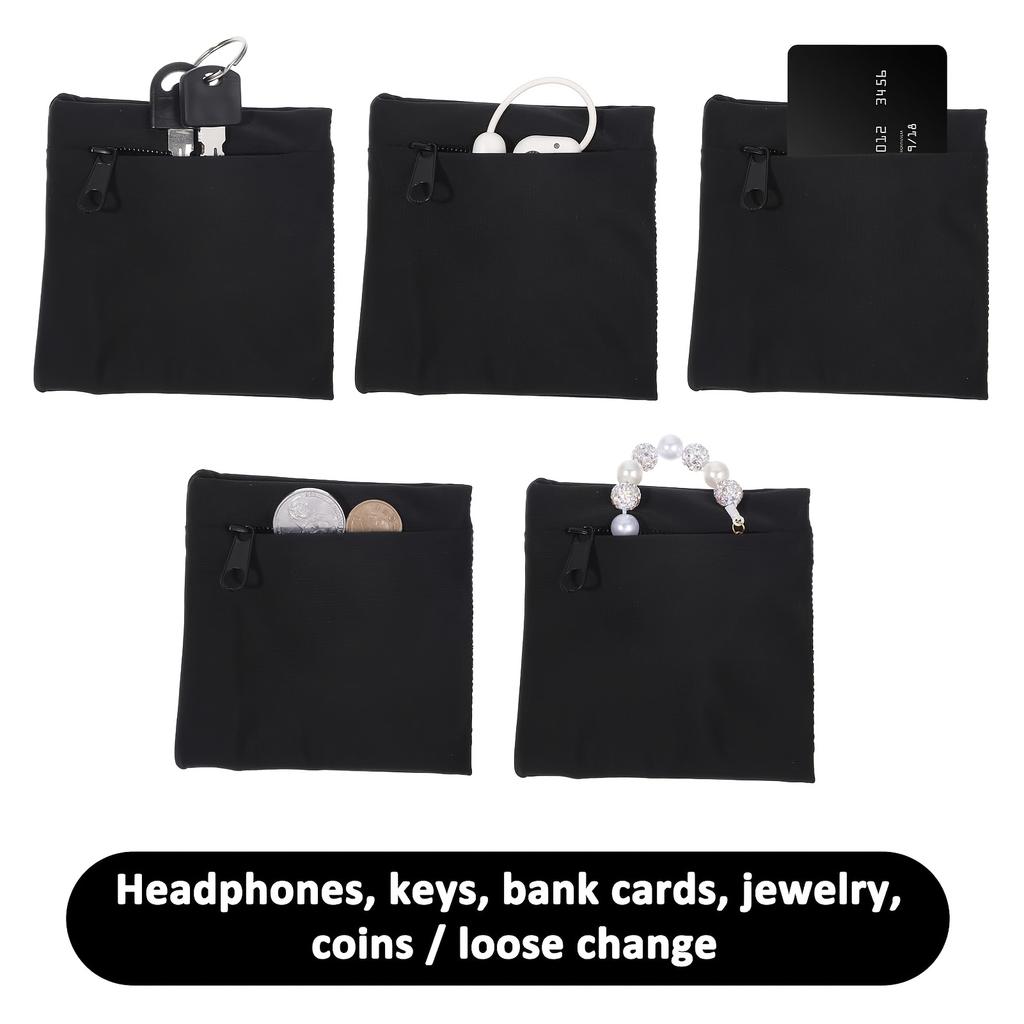 1 Zipped Wrist Wallet, Unisex Key Card Organizer, Suitable for Running, Sports, and Hiking
