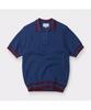 Henlikoteun [British Sporting Club] Rib Structure Short-Sleeves Polo Knit Abwam26721Bud