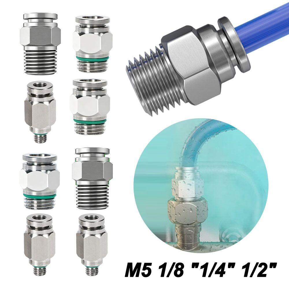 External Thread Pneumatic Air Fitting Push in Connect Air Hose Fitting Air Hose Connections