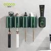 Toothbrush Holder Bathroom Mouthwash Cup Toothbrush Rack No-Drill Wall-Mounted Toothbrush Cup Toothbrush Set