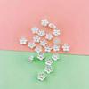 100Pcs 9Mm White Small Flower Beads Jewelry Making Diy Handmade Necklace Bracelet Key Chain Accessories
