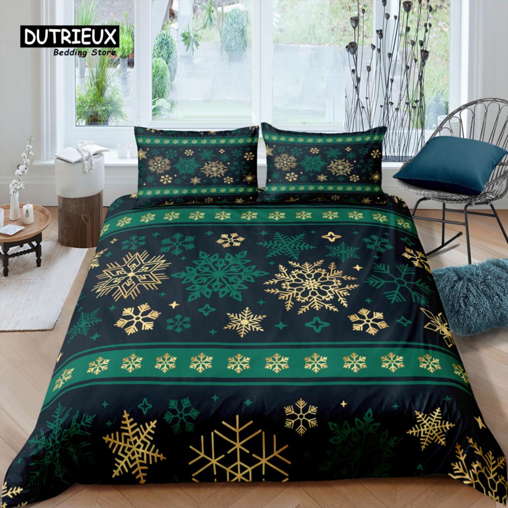 

Home Living Luxury 3D Christmas Bedding Set Girl Duvet Cover Set Pillowcase Kids Bedding Set Queen and King EU/US/AU/UK Size US Queen(228x228cm)