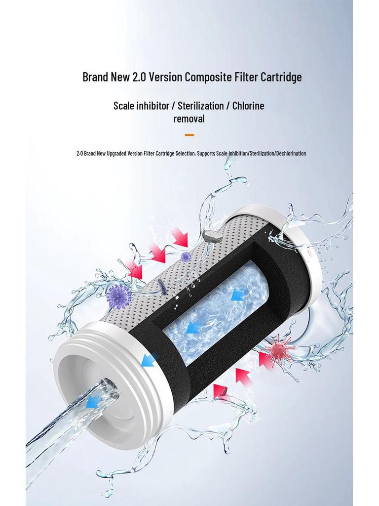 Smart Digital Faucet Water Purifier & Scale Inhibitor - Tap Filter for Kitchen & Bathroom, Detachable & Washable.