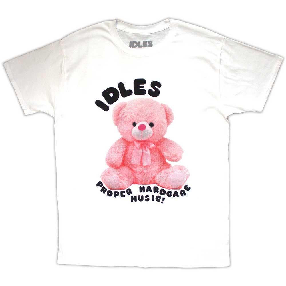 Idles T-Shirt Proper Hardcore Band Official White New