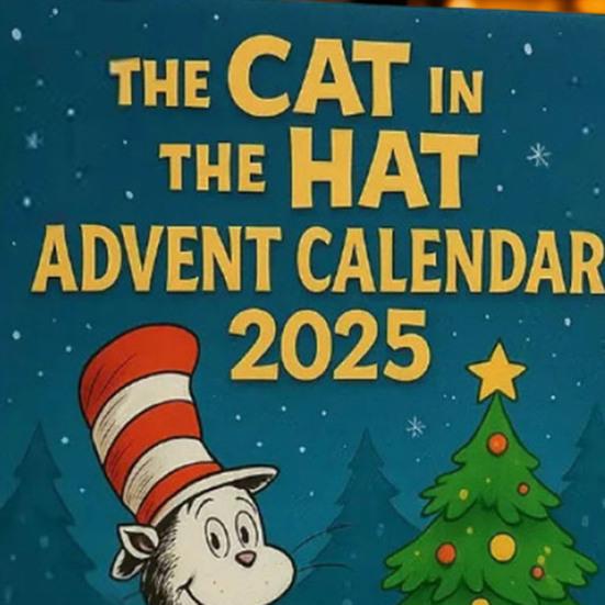 Katze mit Hut Adventskalender 24 Tage Cartoon Katze Sammlerstück Hängende Dekoration Weihnachts-Countdown-Kalender Box Feiertagsparty Geschenk