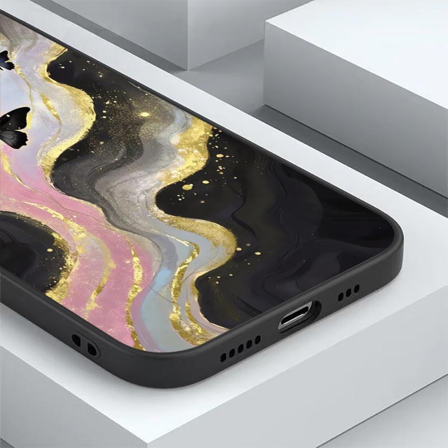 Case for Xiaomi Poco F8 M3 M4 M7 Pro X3 X4 X5 X7 Pro C71 C75 C50 C61 M5 F1 F3 Funda Phone Cover Marble Flower