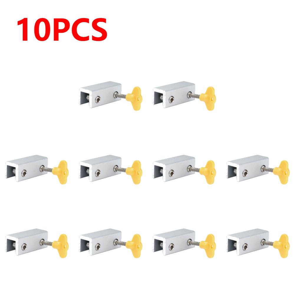 1-10 SZT Blokada Okna Przesuwnego Stoper Zabezpieczający Drzwi Antykradzieżowy Bez Montażu Stopery ze Stopu Aluminium Zamki Bezpieczeństwa dla Dzieci Zwierząt