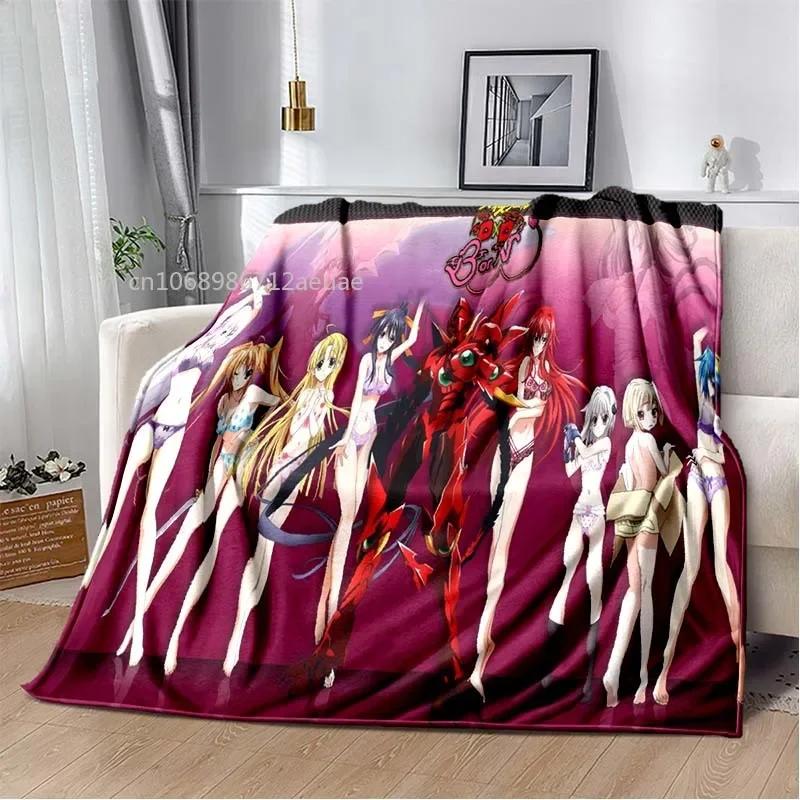 Cartoon Sexy Girl High School DxD Anime 3D Blanket Cover Flannel Blankets for Beds Sofas Warm Bed Sheet Soft Blanket