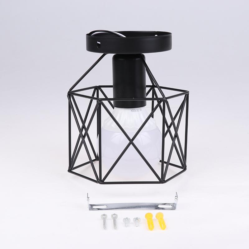 

Светодиодный потолочный светильник, круглая люстра, скандинавский ретро-потолочный светильник из кованого железа, люстра, внутреннее освещение, декор для гостиной чёрный