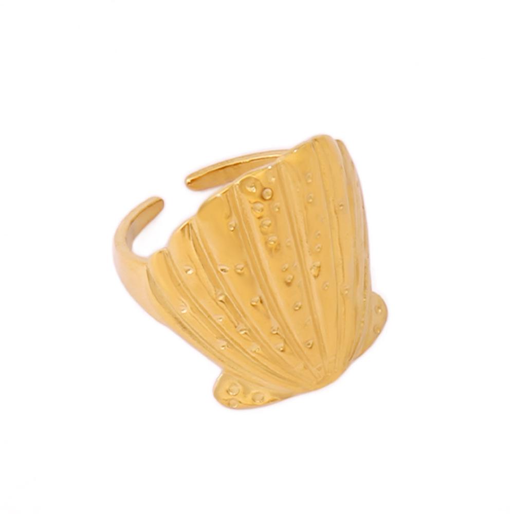 Ocean Series Adjustable Shell Ring - Summer Beach Jewelry with Various Styles