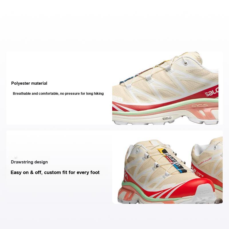 Кроссовки Salomon XT-6 Shortbread Poppy Red Унисекс Кремово-Зелено-Пепельные L47293300 45⅓